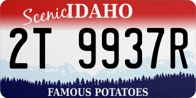 ID license plate 2T9937R