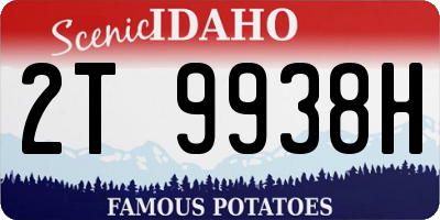 ID license plate 2T9938H