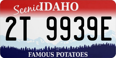 ID license plate 2T9939E