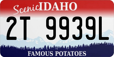 ID license plate 2T9939L