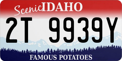 ID license plate 2T9939Y