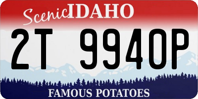 ID license plate 2T9940P