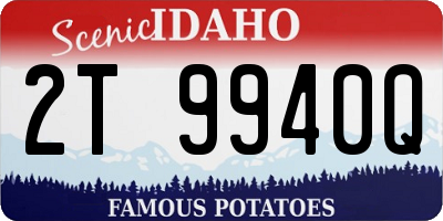 ID license plate 2T9940Q