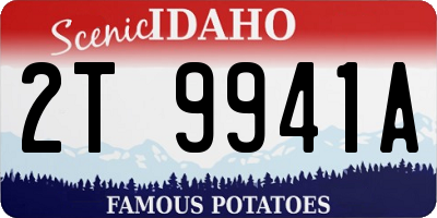 ID license plate 2T9941A