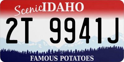 ID license plate 2T9941J