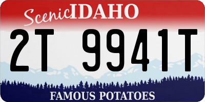 ID license plate 2T9941T