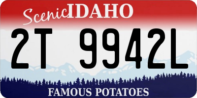 ID license plate 2T9942L