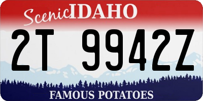 ID license plate 2T9942Z