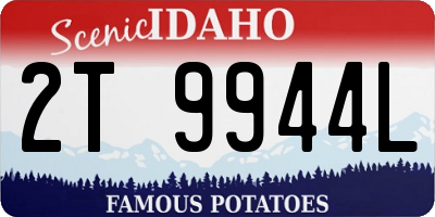 ID license plate 2T9944L