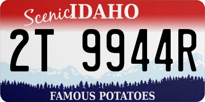 ID license plate 2T9944R