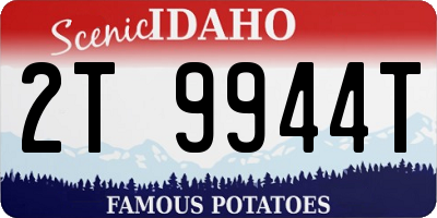 ID license plate 2T9944T