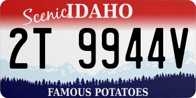 ID license plate 2T9944V