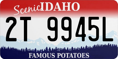 ID license plate 2T9945L