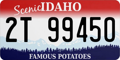 ID license plate 2T9945O