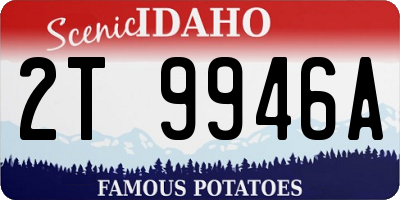 ID license plate 2T9946A