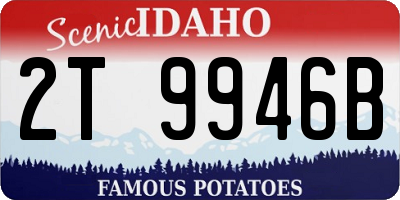 ID license plate 2T9946B