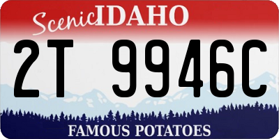 ID license plate 2T9946C