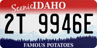 ID license plate 2T9946E