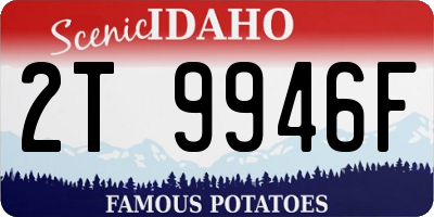 ID license plate 2T9946F