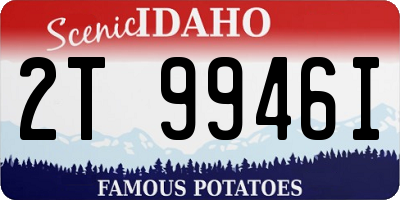 ID license plate 2T9946I