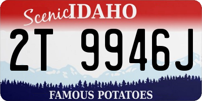 ID license plate 2T9946J