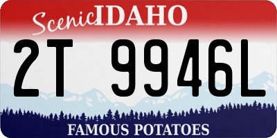 ID license plate 2T9946L