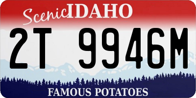 ID license plate 2T9946M