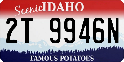 ID license plate 2T9946N