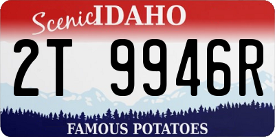 ID license plate 2T9946R