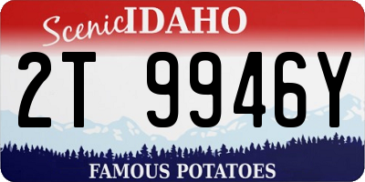 ID license plate 2T9946Y