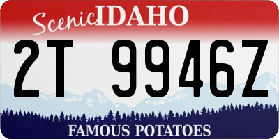 ID license plate 2T9946Z