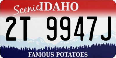 ID license plate 2T9947J