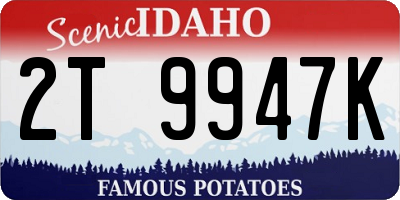 ID license plate 2T9947K