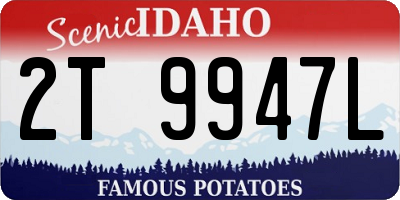 ID license plate 2T9947L