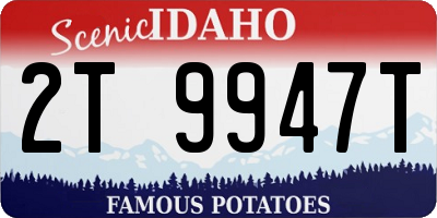 ID license plate 2T9947T