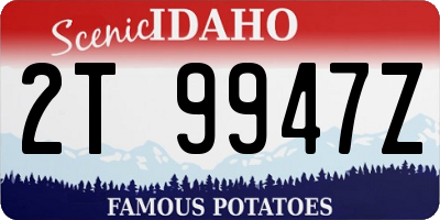 ID license plate 2T9947Z