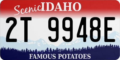 ID license plate 2T9948E