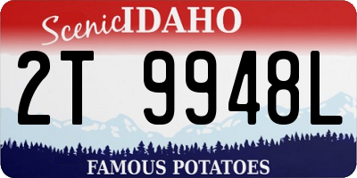 ID license plate 2T9948L