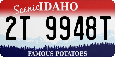 ID license plate 2T9948T