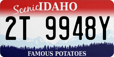 ID license plate 2T9948Y