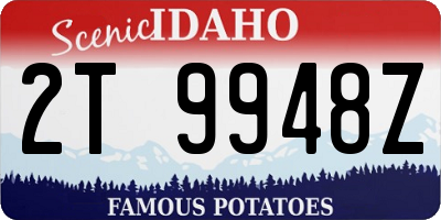 ID license plate 2T9948Z