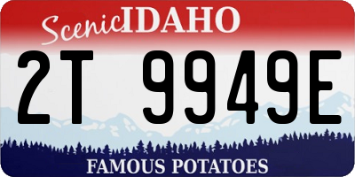 ID license plate 2T9949E