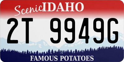 ID license plate 2T9949G