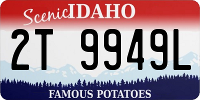 ID license plate 2T9949L