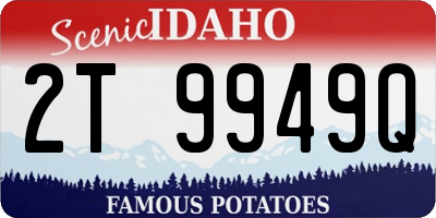 ID license plate 2T9949Q