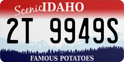 ID license plate 2T9949S