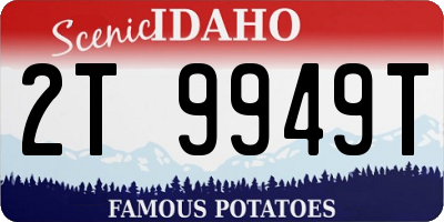 ID license plate 2T9949T