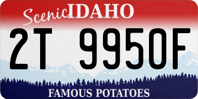 ID license plate 2T9950F