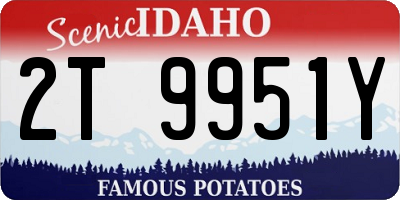 ID license plate 2T9951Y