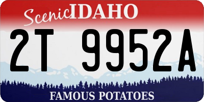 ID license plate 2T9952A
